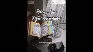Resep Agar Rajin Beribadah #shorts