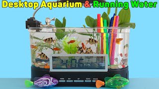 USB Desktop Aquarium With Running Water, And Artificial Plant Decorative Gravel | Unboxing