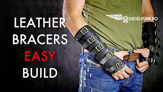 Leather Arm Bracers - Tutorial and Pattern Download