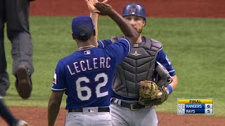 TEX@TB: Leclerc strikes out Souza Jr. to earn a save