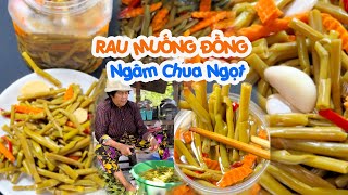 Cách làm dưa rau muống ngâm chua ngọt đơn giản để được lâu