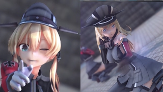 【MMD艦これ】プリンツ・オイゲンとビスマルクでリバーシブル・キャンペーン