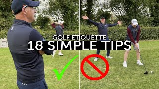18 Simple etiquette tips for when you're on the golf course