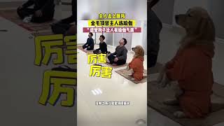 主人上廁所狗狗代替主人作瑜伽學的有模有樣#狗狗