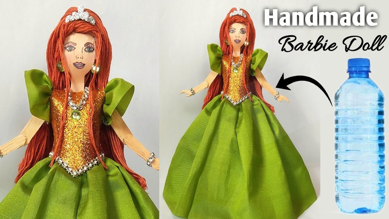 DIY How To Make Homemade Barbie Doll With Waste Materials/Barbie Doll ...