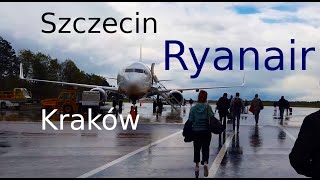 Szczecin (SZZ) - Kraków (KRK) linią Ryanair | Trip Report | Krajowa trasa lowcostem na B737-8AS