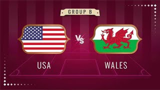 🔴WALES VS USA World Cup Qatar 2022 - - FIFA 23 Game play