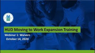 MTW Getting Started Webinars: Waivers