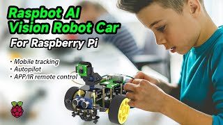 Yahboom Raspbot AI Vision Robot Car with FPV camera for Raspberry Pi 4B