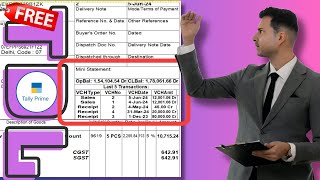 TALLY TDL COURSE - Invoice Customization | TallyPrime Free TDL INVOICE MINI STATEMENT @LearnWell