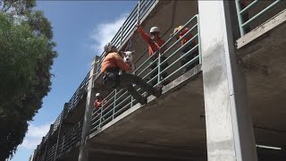 Sheriff's Search and Rescue Unit Rappelling Training with K-9 unit