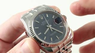 Rolex Datejust (ROULETTE DATE) 116234 Luxury Watch Reviews