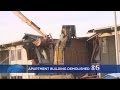 Crews Demolish Apartment Complex Hanging Above Eroding Pacifica Cliff