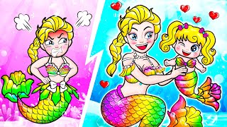 30 Minutes Compilation - 24 Hours Amazing Challenge! Our Funny Mermaid Situations | Rapunzel Family