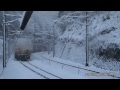 jr貨物 ef66 128号機 コキ20b 貨物列車5053レ 八本松→瀬野 積雪あり 2014.1