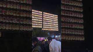 コロナ前 東京/新宿 花園神社.酉の市　凄い数の提灯で賑わうお祭り お笑いの吉本興業.本社はこの横にあり2018.11/24