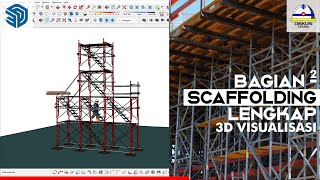 BAGIAN-BAGIAN SCAFFOLDING LENGKAP 3D