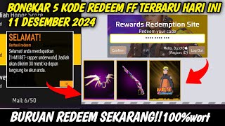 KODE REDEEM FF TERBARU HARI INI 11 DESEMBER 2024