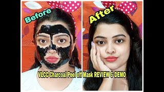 Best or Worst? VLCC Charcoal Peel off Mask REVIEW \u0026 DEMO 😘 Simply Pretty😘