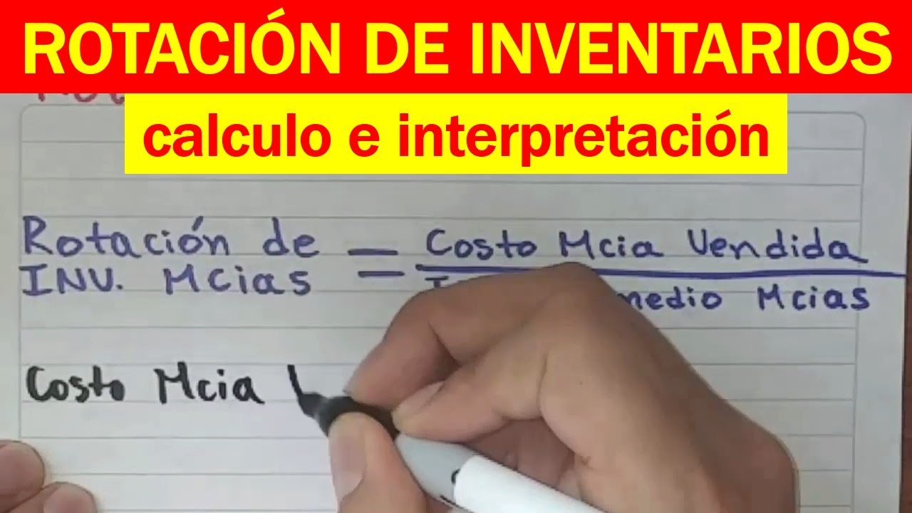 Ejercicio ROTACION DE INVENTARIOS De Mercancías Como CALCULAR E ...