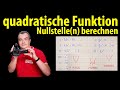 quadratische Funktion  - Nullstellen berechnen | einfach erklärt von Lehrerschmidt