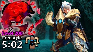 MHR Sunbreak: Lv200 Afflicted Malding Bazel Vs. Normal HBG - Lv200 傀異化 紅蓮滾るバゼルギウス ヘビィボウガン ソロ【サンブレイク】