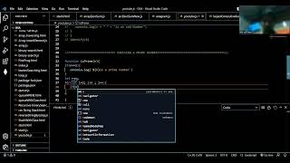 check a Number is Prime or Not | JavaScript | Using Function