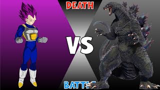 Ultra Ego Vegeta vs. Godzilla | Death Battle