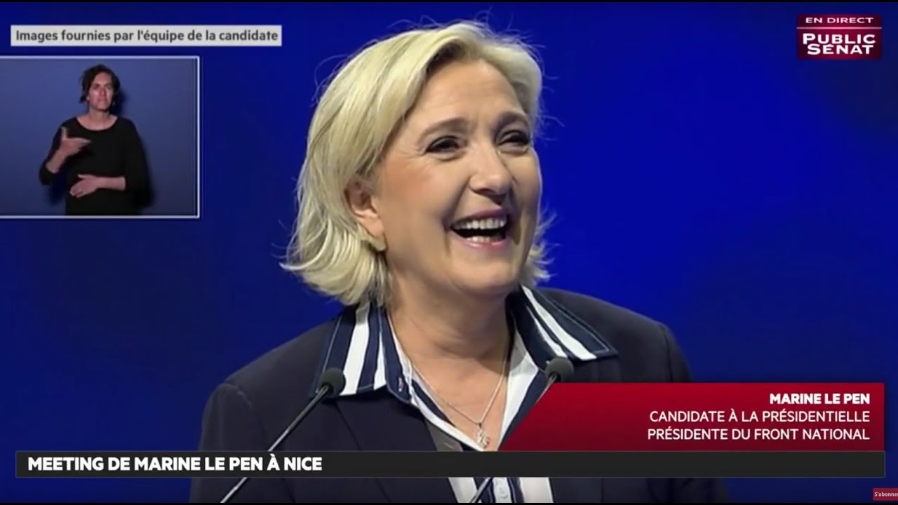 Meeting De Marine Le Pen à Nice - Les Matins De La Présidentielle (28 ...