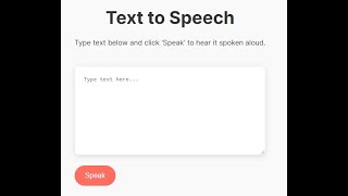 React Task 24 - Build a Text-to-Speech App with React | Beginner Tutorial