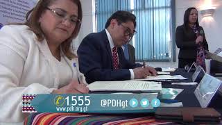 PDH Guatemala y PDDH El Salvador, Firman carta de entedimiento