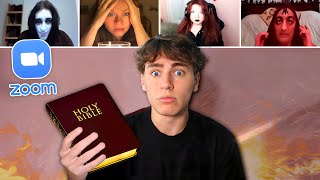 Reading BIBLE In SATANIC Zoom Class 2!