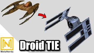 The Droid TIE Fighter - TIE/D automated fighter - Star Wars TIE FIghter Variants