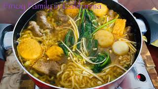 How to cook Instant Ramen Shabu-shabu style / Pinoy Family in California