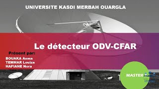 Le détecteur ODV- CFAR