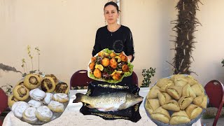 5 Kinds of Less Food for Tea Table and Lemon Triangle / Fish Kebab for Lunch