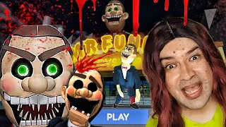 ¡ESCAPAMOS de la FÁBRICA MÁS TERRORÍFICA de Roblox! 😵🎭 Mr. Funny está detrás de nosotros🏃‍♂️😱