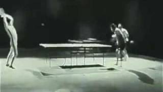 Bruce Lee Playing Ping Pong with Numchucks