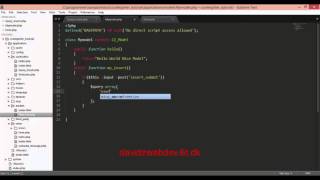 Codeigniter insert to mysql (Video 7)