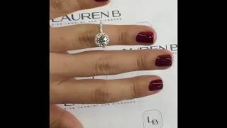 1.24 ct Round Diamond Halo Engagement Ring