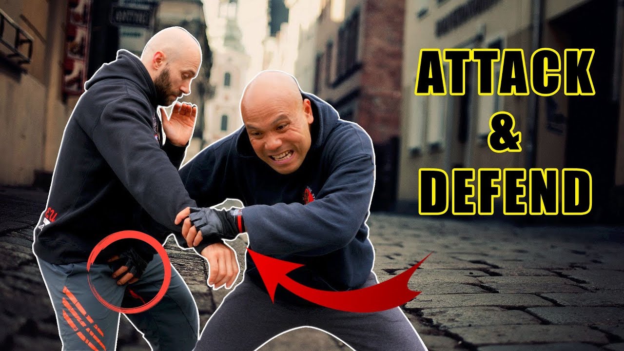 5 Self Defense Techniques - Attack & Defense - YouTube