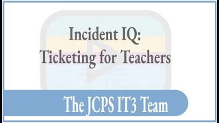 IIQ: Ticketing for Teachers