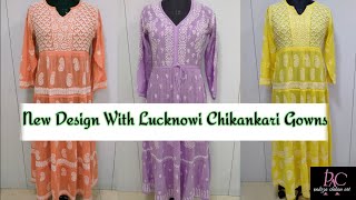 New Chikankari Gowns #Shorts