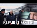 Putin drives onto partially repaired Crimea Bridge and walks on parts hit by October explosion