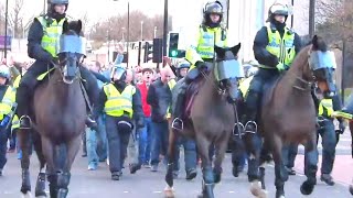 Sunderland fans leave St James' Park under police protection!