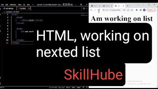 HTML part 4 Nested List