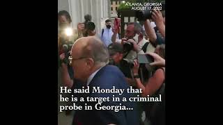 US ex-President Trump's personal lawyer Giuliani testifies in Georgia 2020 election probe #shorts