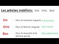 تعلم الفرنسية les articles un une des la le les