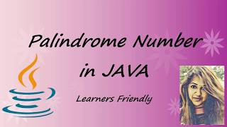 Number Palindrome JAVA program in TAMIL