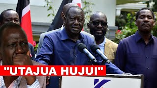 'RUTO SASA UTAJUA HUJUI!' Listen to Raila New warning to Ruto after rejecting AU job🔥🔥
